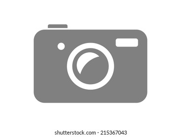 Camera icon on white background