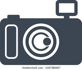 Camera icon on white background