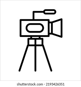 icono de cámara en fondo blanco
