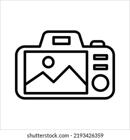 camera icon on white background