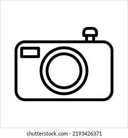 icono de cámara en fondo blanco
