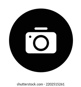 Camera icon on white background