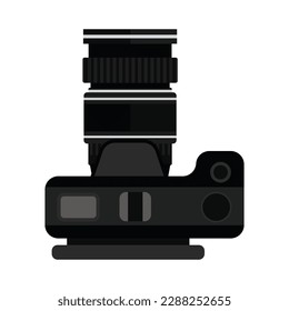 Camera icon on white background. vector illustration