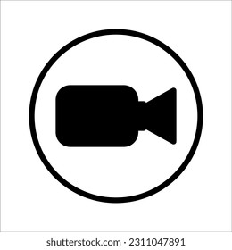 camera icon on white background