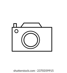 icono de cámara en fondo blanco