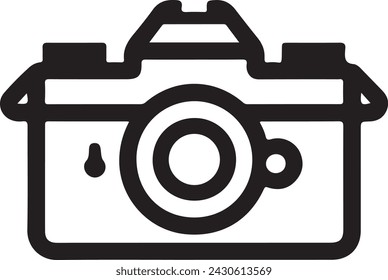 Camera icon. Camera on a white background.