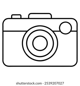 camera icon on white background 