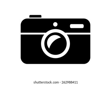 Camera icon on white background