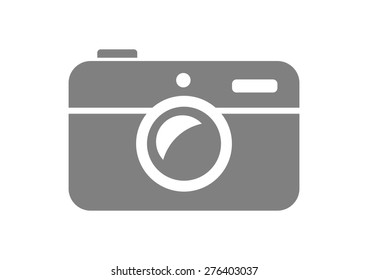 Camera icon on white background