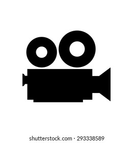 Camera icon on white background. Vector illustration.