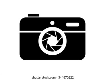 Camera icon on white background