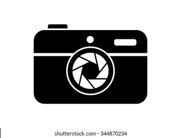 Camera icon on white background