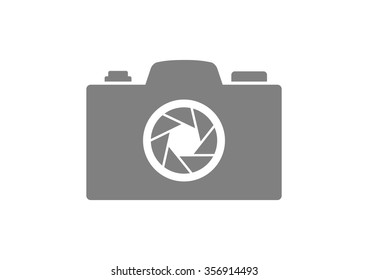 Camera icon on white background