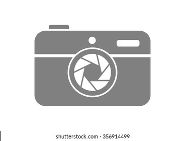 Camera icon on white background