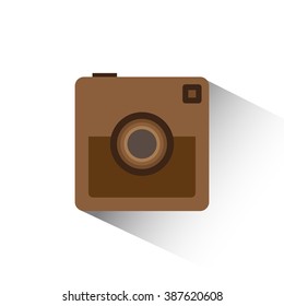 camera icon on white background isolate vector illustration eps 10