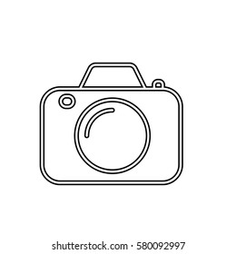 camera icon on white background