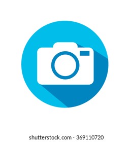 camera icon origami. Vector EPS 10 illustration.