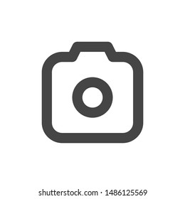 Camera Icon With Outline Style
