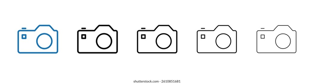 Camera icon Outline vector logo for web ui