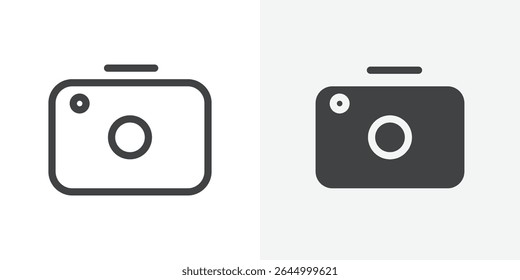 Camera icon Outline vector sign