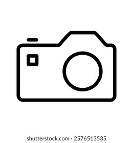 Camera icon Outline vector for web ui