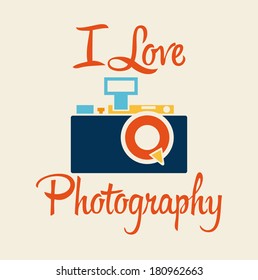 camera icon over white background. vector illustration