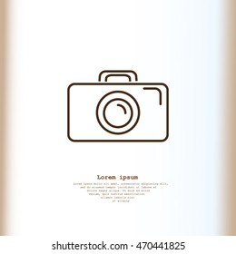 Camera icon. Photo icon