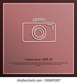Camera icon. Photo icon