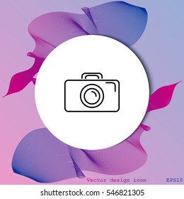 Camera icon. Photo icon