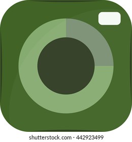 Camera icon. Photo icon. Button. Vector Illustration