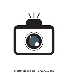 Ícone da câmera Câmera fotográfica em estilo plano. símbolo e símbolo da câmera fotográfica. ícone da câmera Ilustração vetorial.