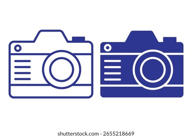 Icono de la cámara. icono de la cámara fotográfica. icono de la Fotografía de la cámara. Icono del Vector de la foto para el gráfico y el Diseño web. EPS 10