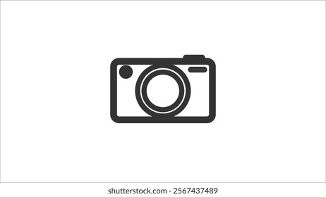 Camera icon  camera photo snapshot capture photograph, simple icon on white background.