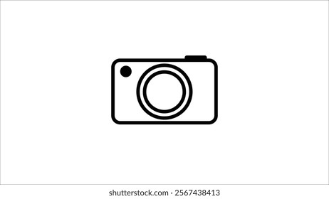 Camera icon camera photo snapshot capture photograph on white background.