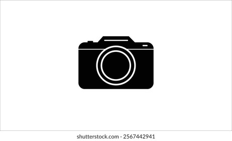 Camera icon  camera photo snapshot capture photograph on white background.