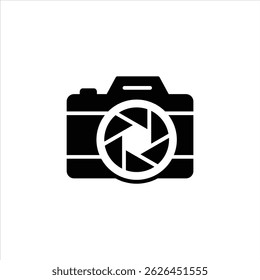 Icône caméra. Symbole de caméra photo isolé sur fond blanc, icône pour application ou site web, illustration vectorielle de caméra