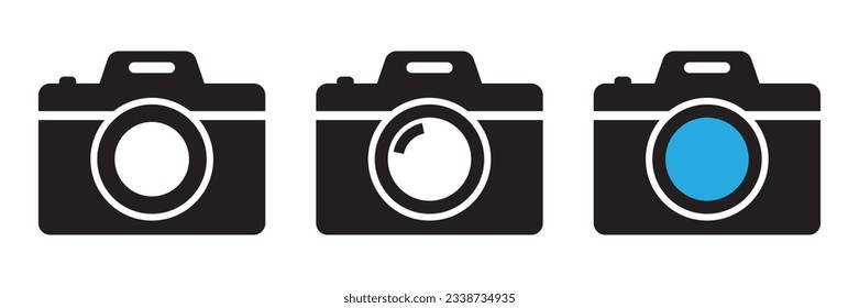 Camera icon. Photo camera vector icon.