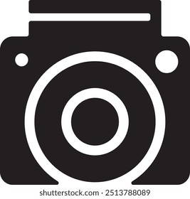 Icono de la cámara. Icono de Vector de cámara fotográfica