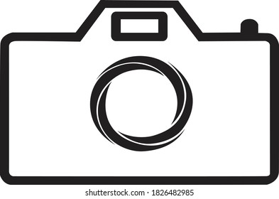 Kamerasymbol. Vektordesign von Foto-Icon
