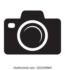 Camera icon, Photo camera vector icon flat design style.