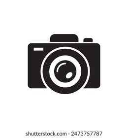 Camera icon, photo camera vector flat isolated. Modern simple snapshot photography sign. Instant Photo internet concept. Trendy symbol for website design, web button, mobile app. Logo illustration