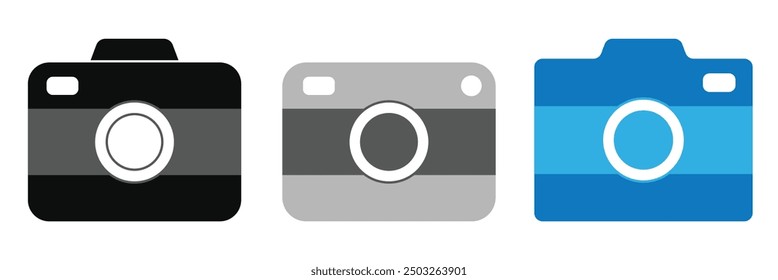 Camera icon. Photo camera icon vector illustration. Camera vector icon set. Eps 10.