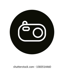 Camera icon. Photo vector icon. Internet world vector on white background