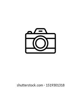 Camera icon. Photo camera vector icon. Modern simple snapshot photography sign. Trendy symbol for website design, web button, mobile app. Logo illustration