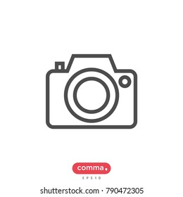 camera icon, photo vector symbol.