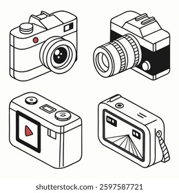 camera icon for photo or video capturing