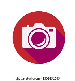 Camera Icon. Photography Equipment Vector Illustration Logo Template. EPS 10.