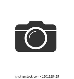 Camera Icon.  Photography Illustration As A Simple Vector & Trendy Symbol for Design and Websites or Mobile App.