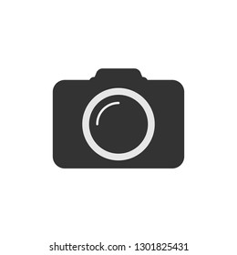 Camera Icon.  Photography Illustration As A Simple Vector & Trendy Symbol for Design and Websites or Mobile App.