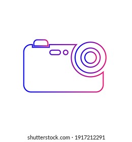 Camera Icon. Photography icon. Nature photography, geography, photo studio icon in vector illustration and flat style. 